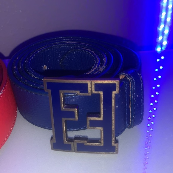 Ferragamo and fendi belts.